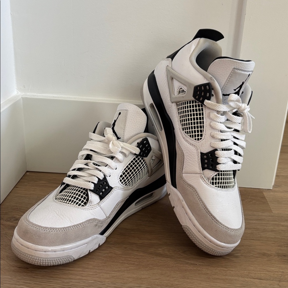 Nike Air Jordan 4 Military Black Size 9.5 - Picture 2 of 10